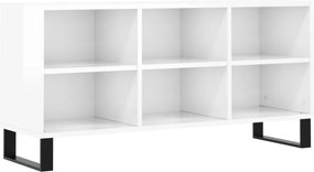 vidaXL fehér magasfényű szerelt fa TV-szekrény 103,5 x 30 x 50 cm