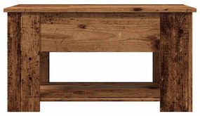 antik fás szerelt fa dohányzóasztal 79 x 49 x 41 cm