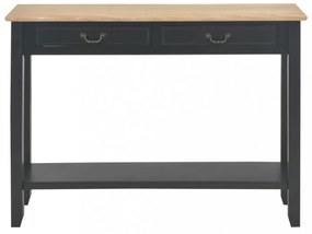 fekete fa tálalóasztal 110 x 35 x 80 cm