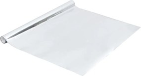 vidaXL magasfényű ezüst öntapadó PVC bútorfólia 500 x 90 cm