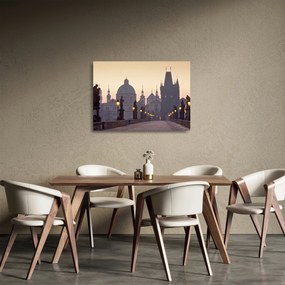 Üveg kép - Károly híd (70x50 cm)