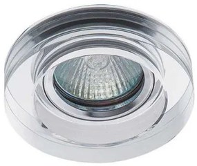 Beépíthető spot lámpatest , MORTA B , CT-DSO50, kerek keret , ezüst , üveg