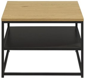 CORA dohányzóasztal tölgy/fekete színben