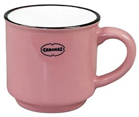 Kerámia eszpresszós kávéscsésze, rózsaszín, 90 ml