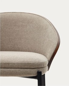 Barna-bézs bárszék (ülésmagasság 65 cm) Eamy – Kave Home