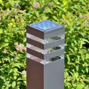 LED RGBW fényerőszabályozható kültéri lámpa TEKSAS 1xE27/12W/230V 44 cm IP44 antracit