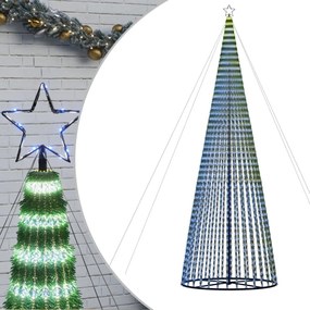 kék LED karácsonyfa 1544 LED 500 cm
