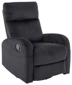 Olimp Velvet állítható fotel, fekete