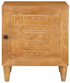 Éjjeli asztal 2 pcs Világosbarna 40 x 33 x 46 cm tömör mangófa