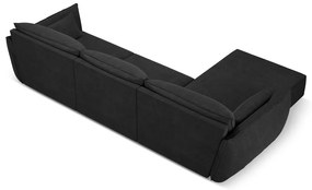 Sötétszürke sarokkanapé (bal oldali) Vanda – Mazzini Sofas