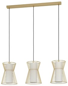 Eglo 99636 - Csillár zsinóron MASETA 3xE27/40W/230V arany