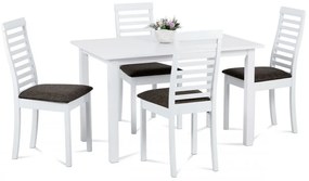 Set de masă cu scaune pentru 4 persoane, 120x75 cm, alb AUT-4000 -
