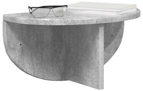 vidaXL Falpolc 2 pcs Beton Szürke 38 x 19 x 19 cm Faanyag