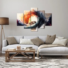 Kép - Az árvíz örvényében, akvarell (150x105 cm)