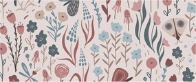 Flizelin tapéta fali flizelin prémium rovar virágok 250x104 ragasztó