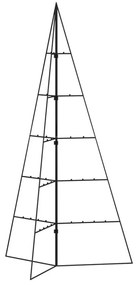 fekete fém karácsonyfa dekorációhoz 100 cm