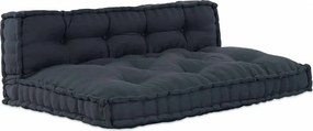 vidaXL Moduláris kanapé 2 pcs Antracit 120 x 80 x 38 cm szövet