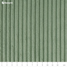 Világoszöld kordbársony kinyitható sarokkanapé (jobb oldali-U alakú) Tori – Bonami Selection