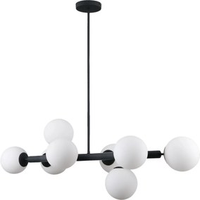 Italux modern függeszték raddi fehér fekete itxpns-5510-8-bk