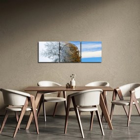Kép - Évszakváltás (órával) (90x30 cm)
