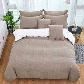 MOLLIA - krepp lapok VILÁGOSBARNA 140x200 cm 3 Szett Csomag Ágynemű mérete: 140x200 cm, A csomag tartalma: 3 Készletcsomagolás