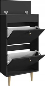 Cipősszekrény Behamo 521 fekete Ufc tárolórekesszel