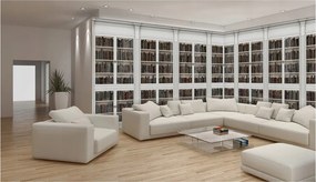 Fotótapéta Könyvtár Polcok Könyvek Könyvespolcok 832x254 szoba nappali +ragasztó