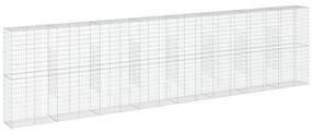 horganyzott vas gabion kosár fedéllel 800 x 50 x 200 cm