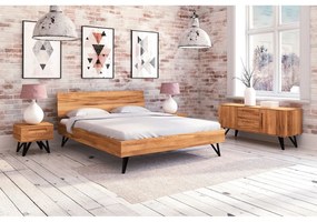 Tölgyfa franciaágy 140x200 cm Golo 2 - The Beds