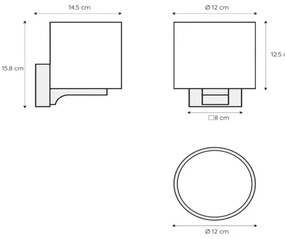 Lucide 04204/01/30 - Fürdőszobai fali lámpa JENNO 1xG9/33W/230V IP44