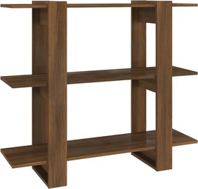 vidaXL barna tölgy színű térelválasztó könyvszekrény 100x30x87 cm