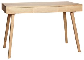 Íróasztal tölgyfa dekorral 57x120 cm Tripple – Hübsch