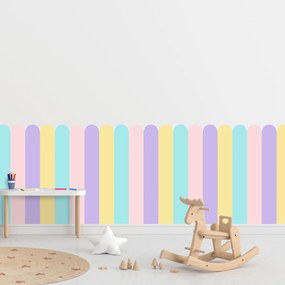 PIPPER. Textil öntapadó tapéta - Boltív - Pasztell szín 3 Méret: 100cm