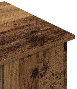 Íróasztal régi fa 100x55x75 cm műszaki fa