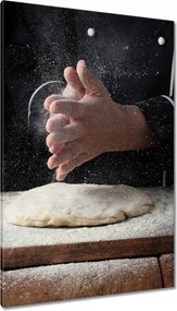 Vászonkép 80x120 Szakács kéz fehér liszt