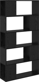 vidaXL TV szekrény garnitúra Fekete 80 x 24 x 156 cm Faanyag