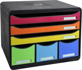 Irattároló, műanyag, 6 fiókos, EXACOMPTA Store-Box Maxi Iderama® (EX306798D)