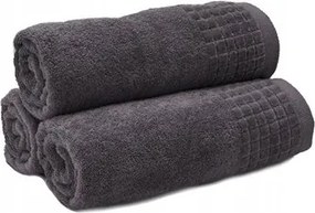 Frottír törölköző Larisa 50x100 Grafit 500g/m2 Vastag