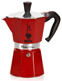 Kotyogós Kávéfőző Bialetti Moka Express Piros Alumínium 6 Csészék