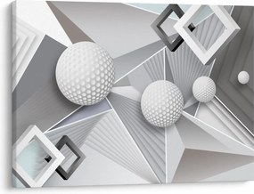 Geometriai absztrakt kép (70x50 cm)