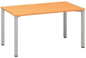 Alfa Office  Alfa 200 irodai asztal, 140 x 80 x 74,2 cm, egyenes kivitel, bükk Bavaria mintázat, RAL9022%