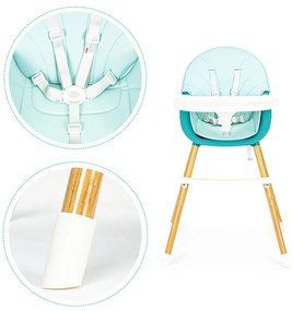 Etetőszék 2 az 1-ben kék