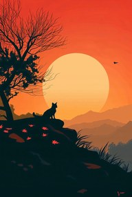 Poszter 68x101cm Macskahegy