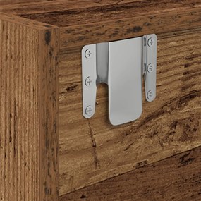 TV Szekrény Régi Fa 100x31x25,5 cm Műanyag Fa
