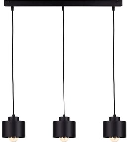 Csillár zsinóron SIMPLY BLACK 3xE27/60W/230V