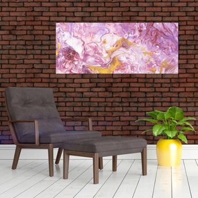 Kép - Rózsaszín absztrakció (120x50 cm)