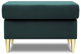 Petróleum színű bársony lábtartó Kyoto – Cosmopolitan Design