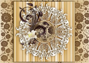 Fotótapéta Luxus vinil virágdísz 368x254 +ragasztó