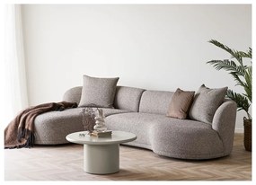 Krémszínű kerek dohányzóasztal ø 80 cm Nagano – House Nordic