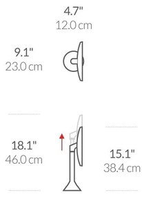 Kozmetikai tükör világítással-nagyítós (ötszörös) ø 20 cm Sensor – simplehuman